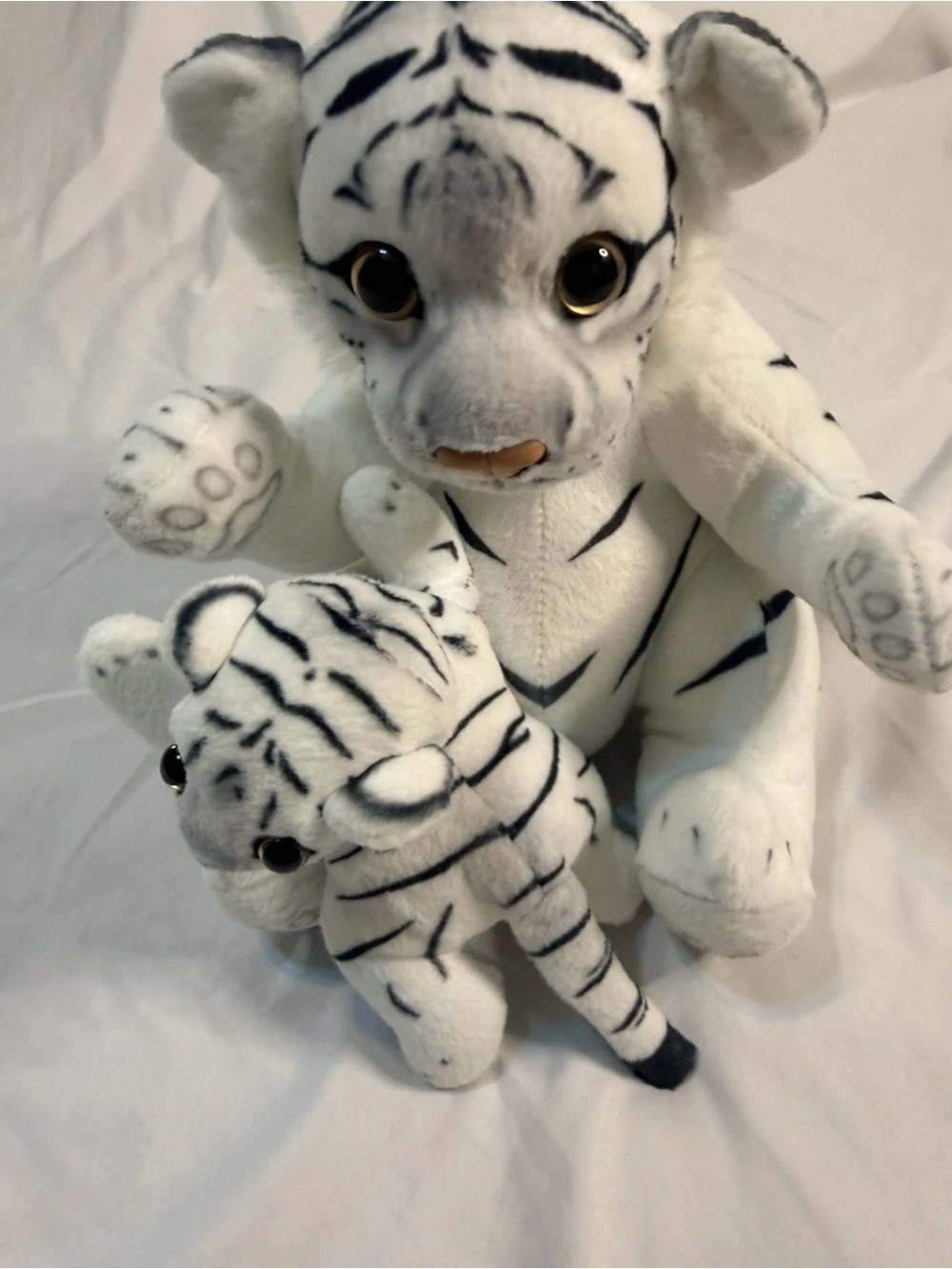 White Tiger Plush Stuffed Animal - Adorable Soft Wildlife Toy